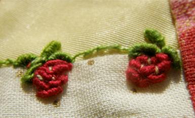 Bullion Stitch Rose