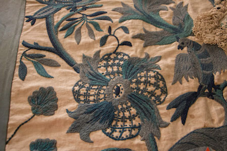 Needlework at Arlington Court, Barnstable, Devon