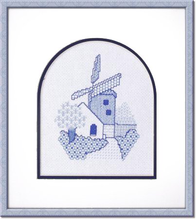 Elevate your embroidery with our stunning blue windmill designs in blackwork. Choose from three intricate looking patterns that are simple to stitch