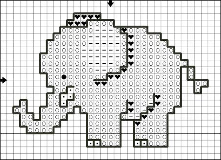 free cross stitch patterns elephants